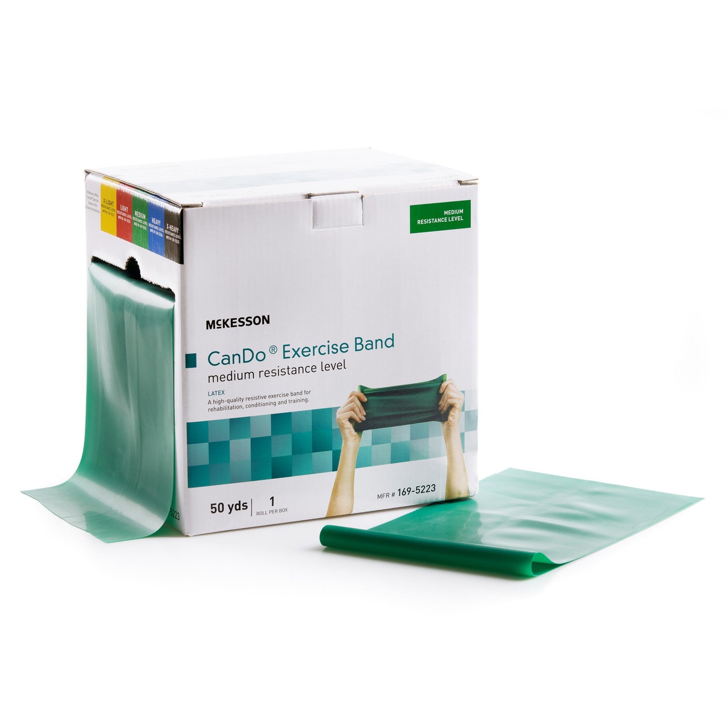 Mckesson CanDo exercise band packaging on a white background