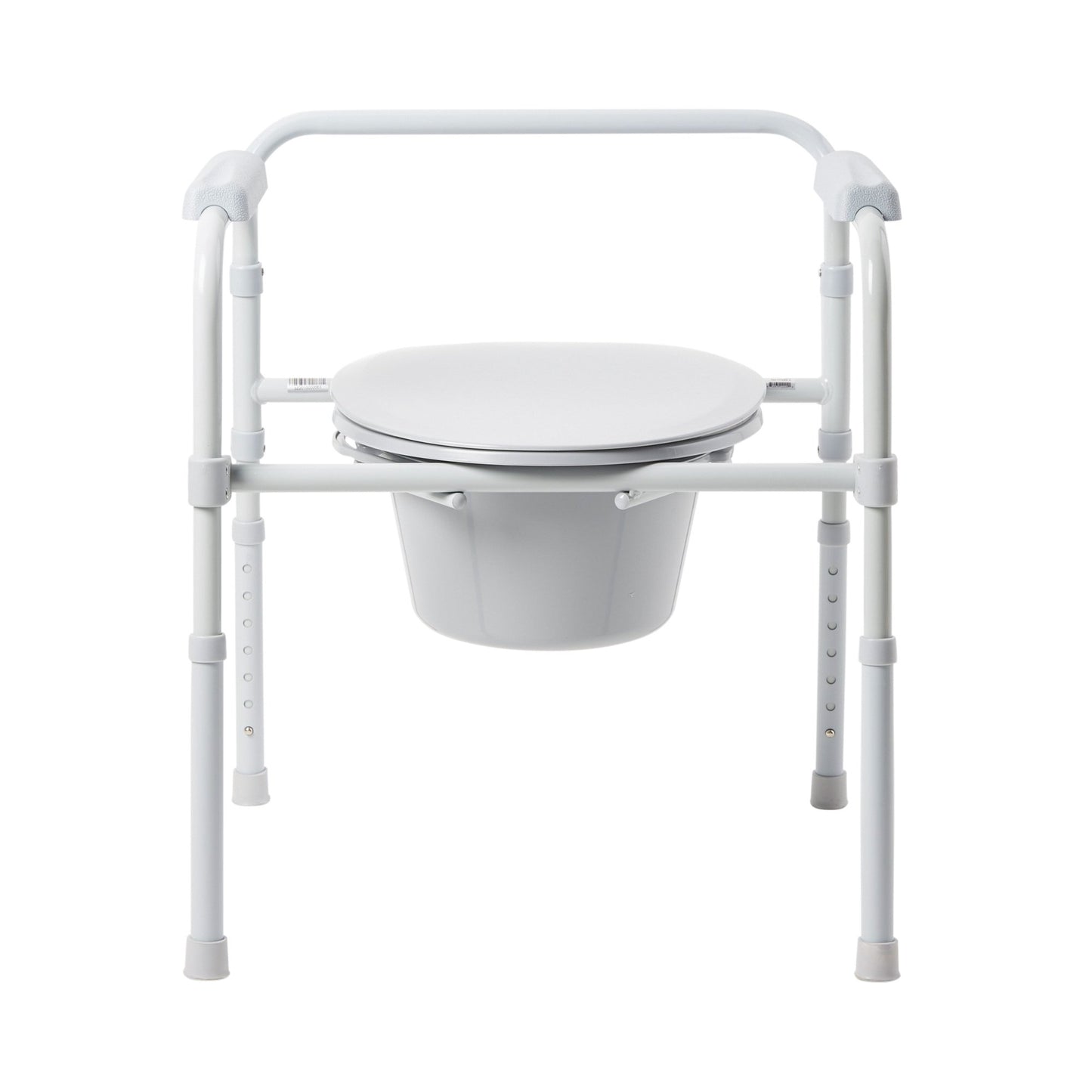 McKesson 3-in-1 Folding Steel Frame Commode with 8-Quart Bucket – 350 lb Capacity 146-11148N-4