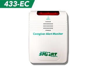 Caregiver Alert Monitor with 'Green Smart' branding on a white background