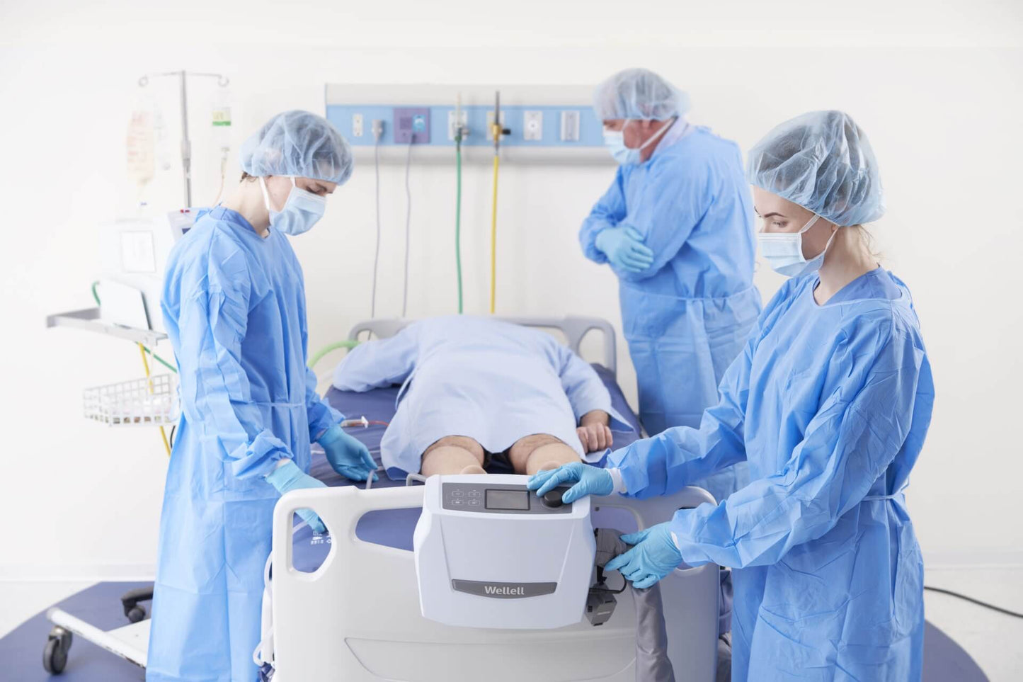 Optima Prone Positioning Mattress being used in a hospital setting