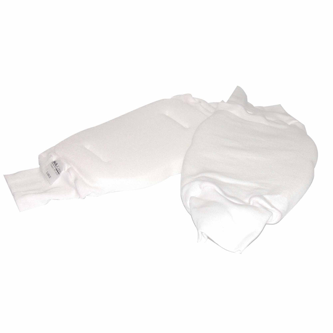 White sleeve pad on a white background