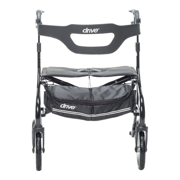 Black walker with seat and 'Drive' branding on a white background