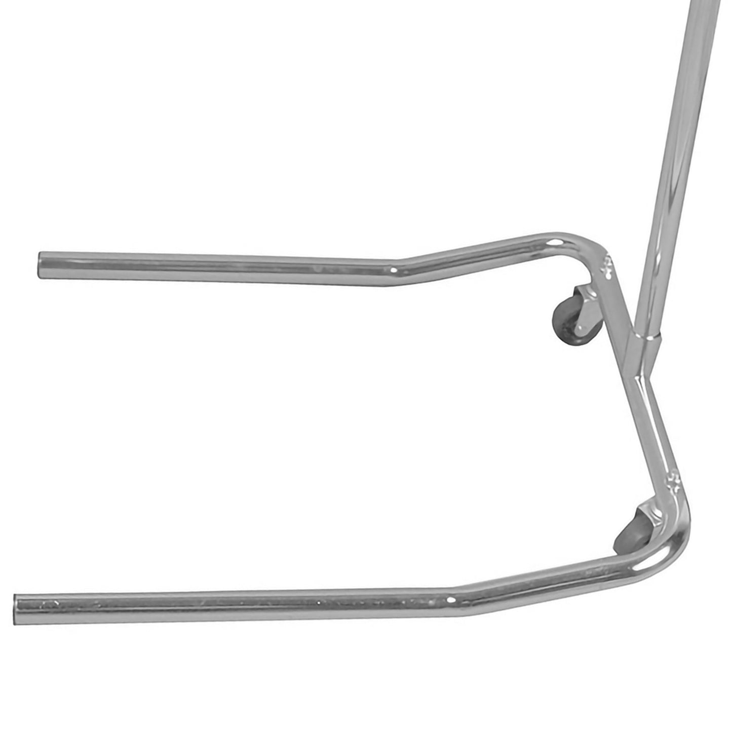 Metal shelf bracket on a white background