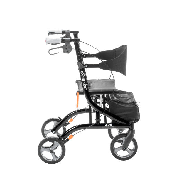 Black rollator with 'Drive' branding on a white background
