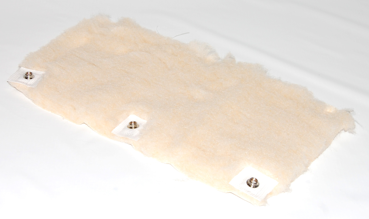 sheepskin material for a wheelchair