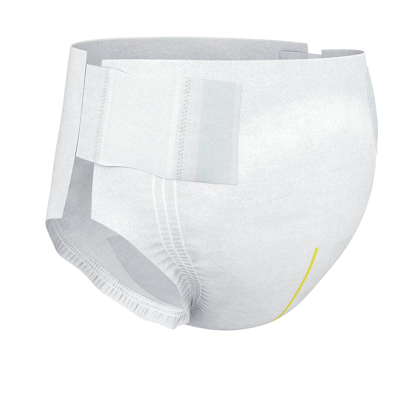 White men's underwear with mesh panels on a white background