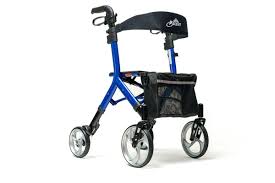 Ascent Euro Style Rollator - Lightweight Folding Travel Walker with Seat