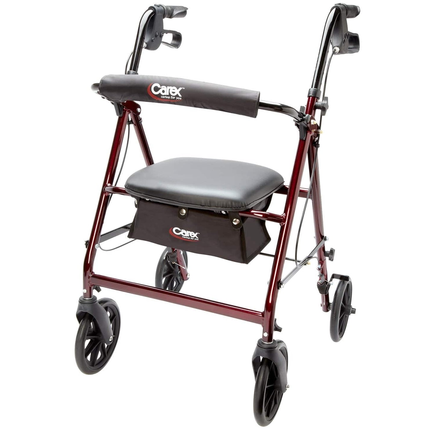 Carex Aluminum Folding Rollator Walker