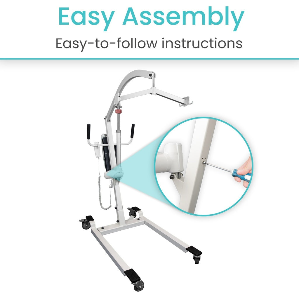 Vive Electric Patient Lift with Sling easy assembly