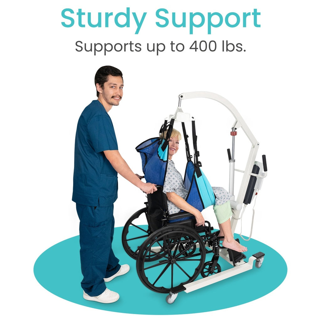 Vive Electric Patient Lift with Sling holds up to 400 lbs