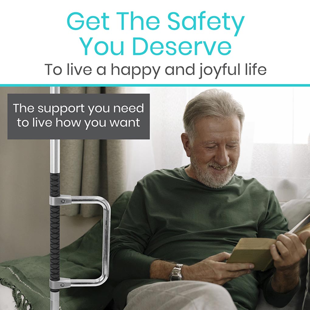 Vive Floor to Ceiling Grab Bar keeps you safe