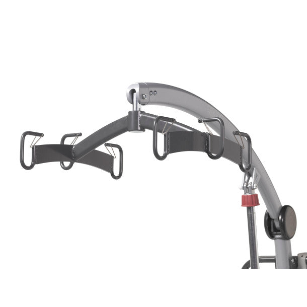 Gray metal fitness machine on a white background