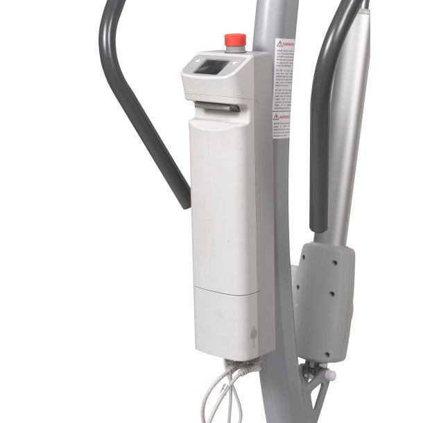 Medical device with digital display on a white background