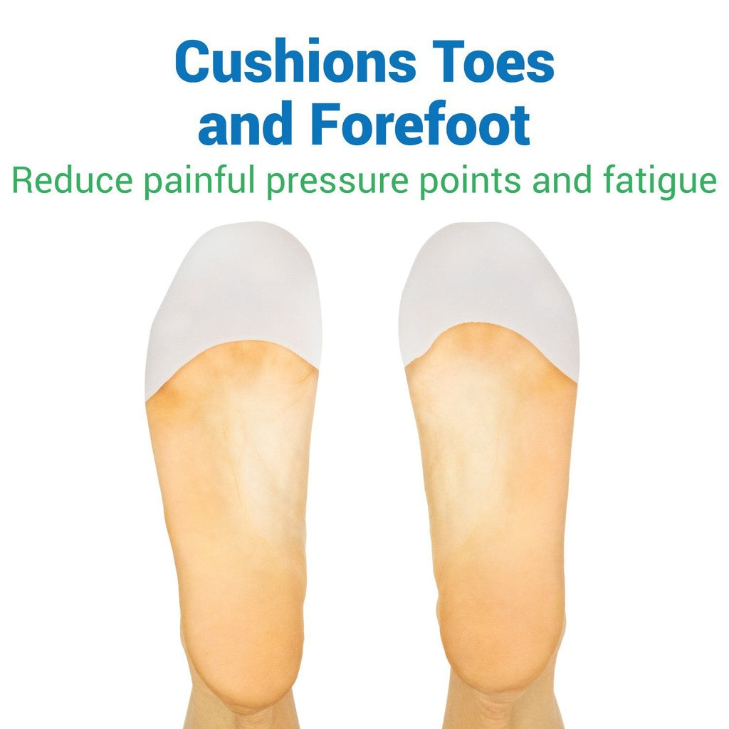 Insole with toe and forefoot cushioning on a white background
