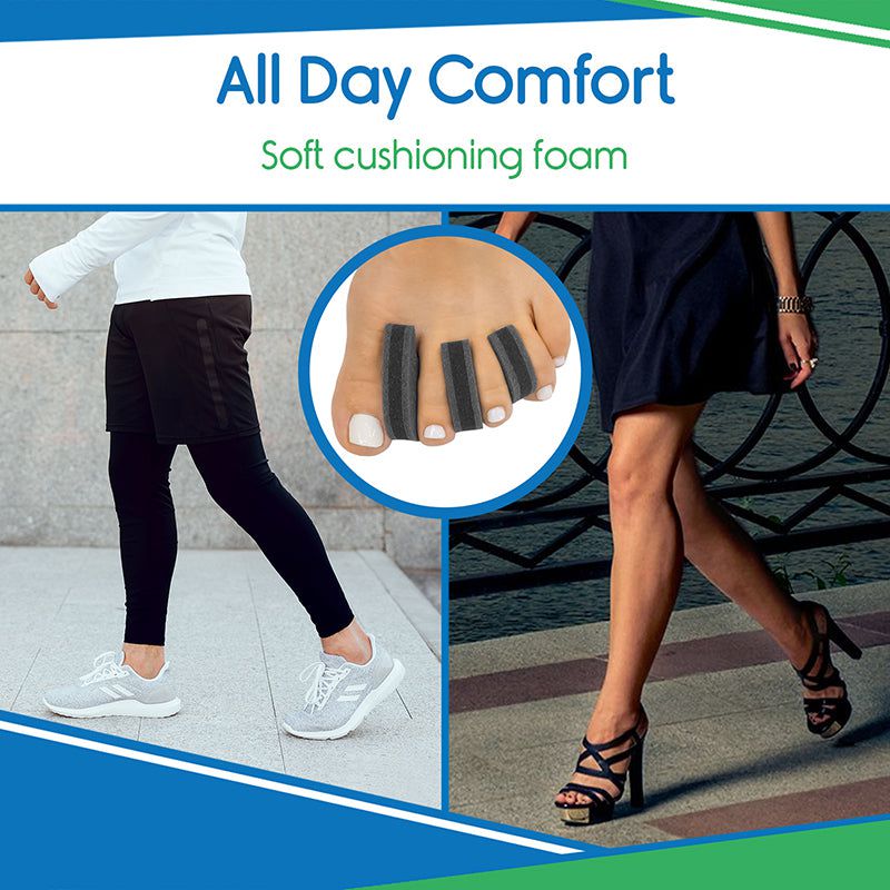 Promotional image for shoe comfort with text 'All Day Comfort' and 'Soft cushioning foam'.