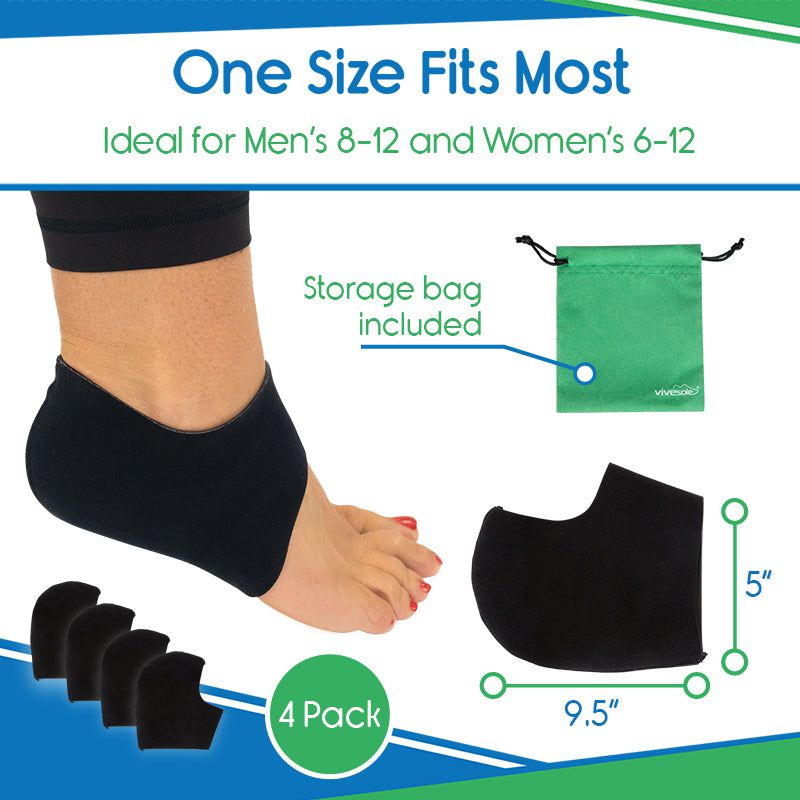 Black ankle support with packaging details on a white background