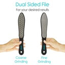Dual-sided file with text 'For your desired results' held by a hand.