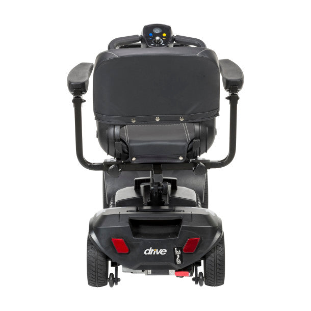 Black mobility scooter with 'drive' branding on a white background