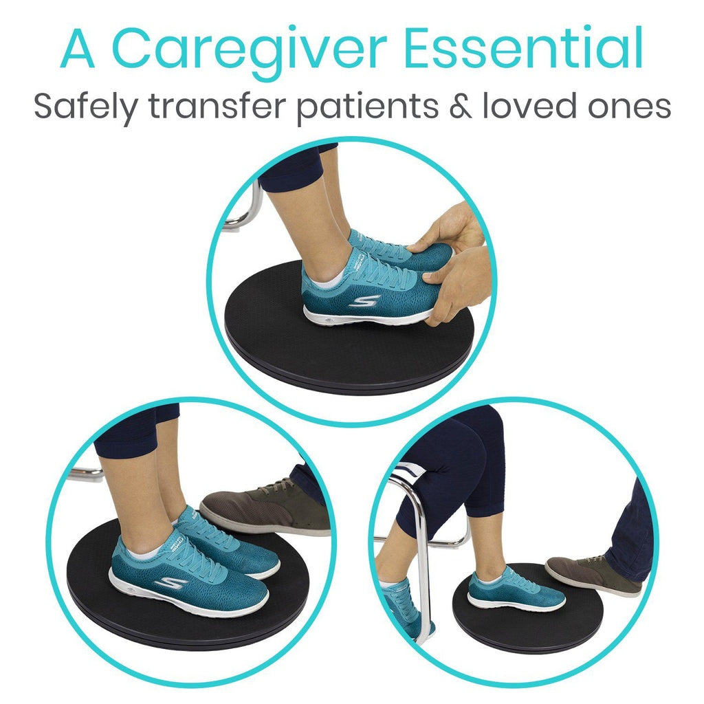 Product demonstrating use of a caregiver essential item for safely transferring patients and loved ones.