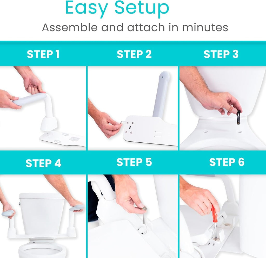 Rise Up Toilet Rail easy to install