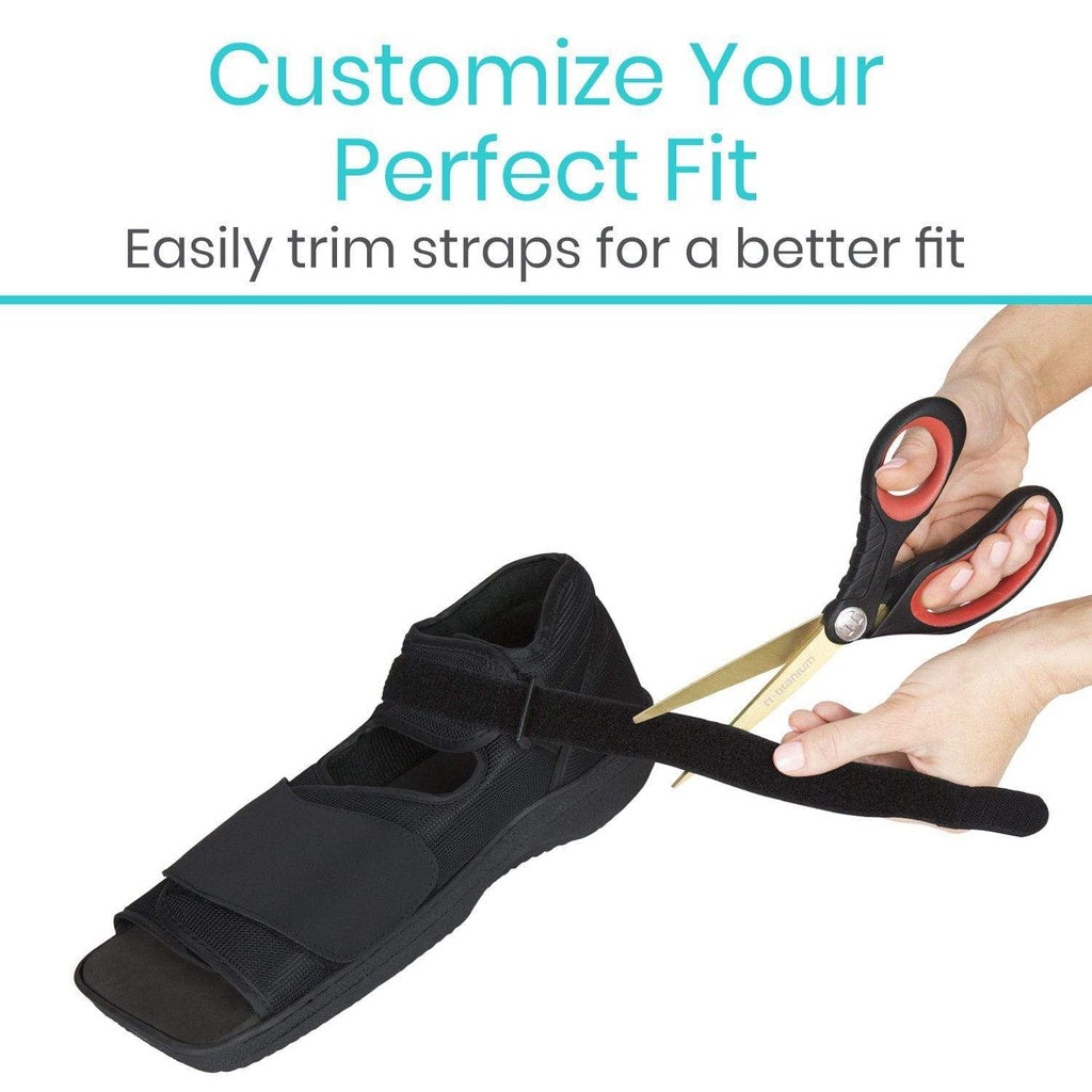 Black orthotic shoe insert with scissors and text 'Customize Your Perfect Fit' on a white background