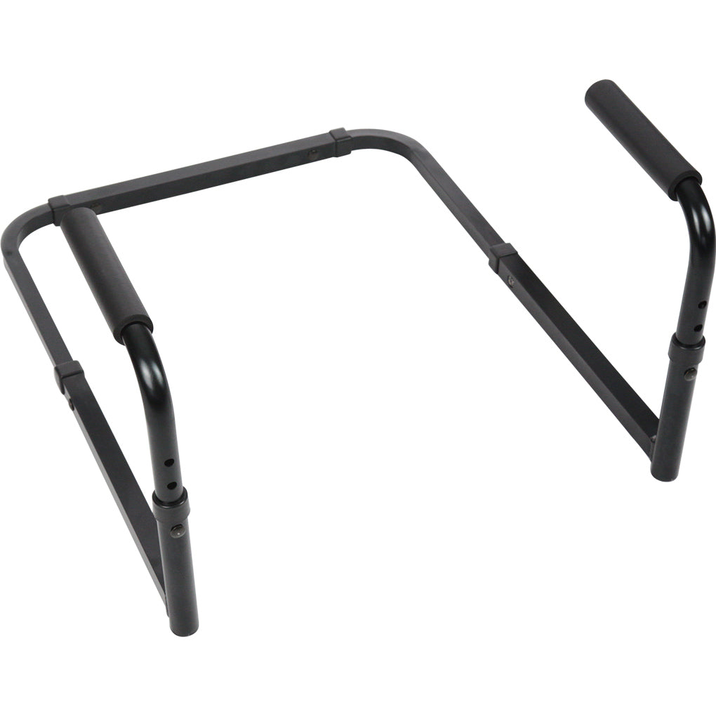 Black metal frame on a white background