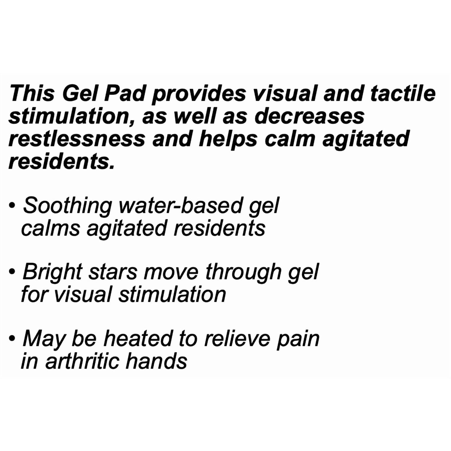 Sensory Stimulation Gel Pad - 16x7 Tactile Calming Lap Pad