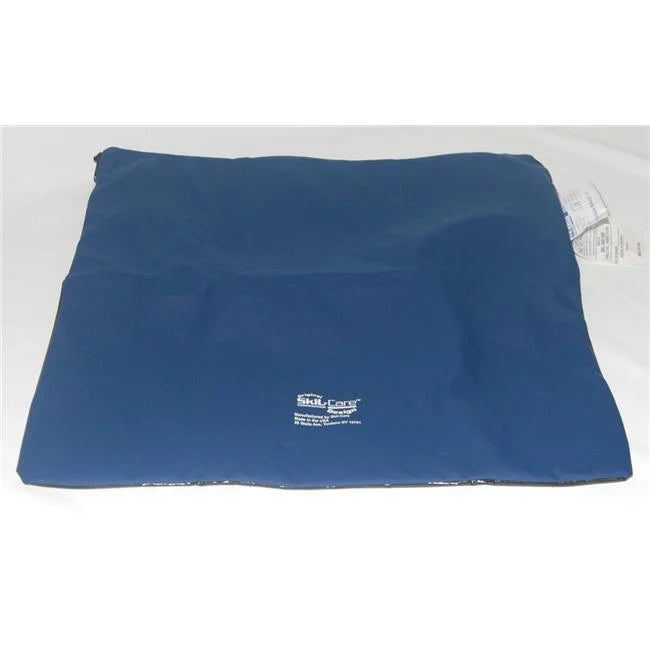 Blue cold pack with a brand label on a white background
