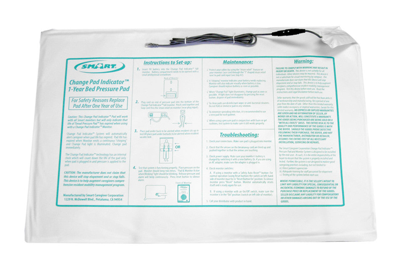 Pressure pad with instructions on a white background