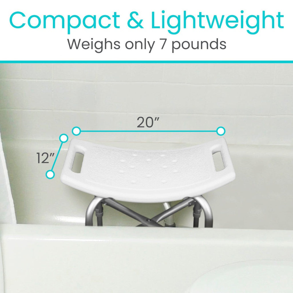 Vive Bariatric Shower Chair is lightweight