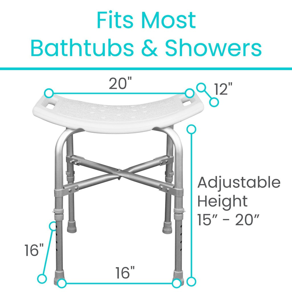 Vive Bariatric Shower Chair dimensions