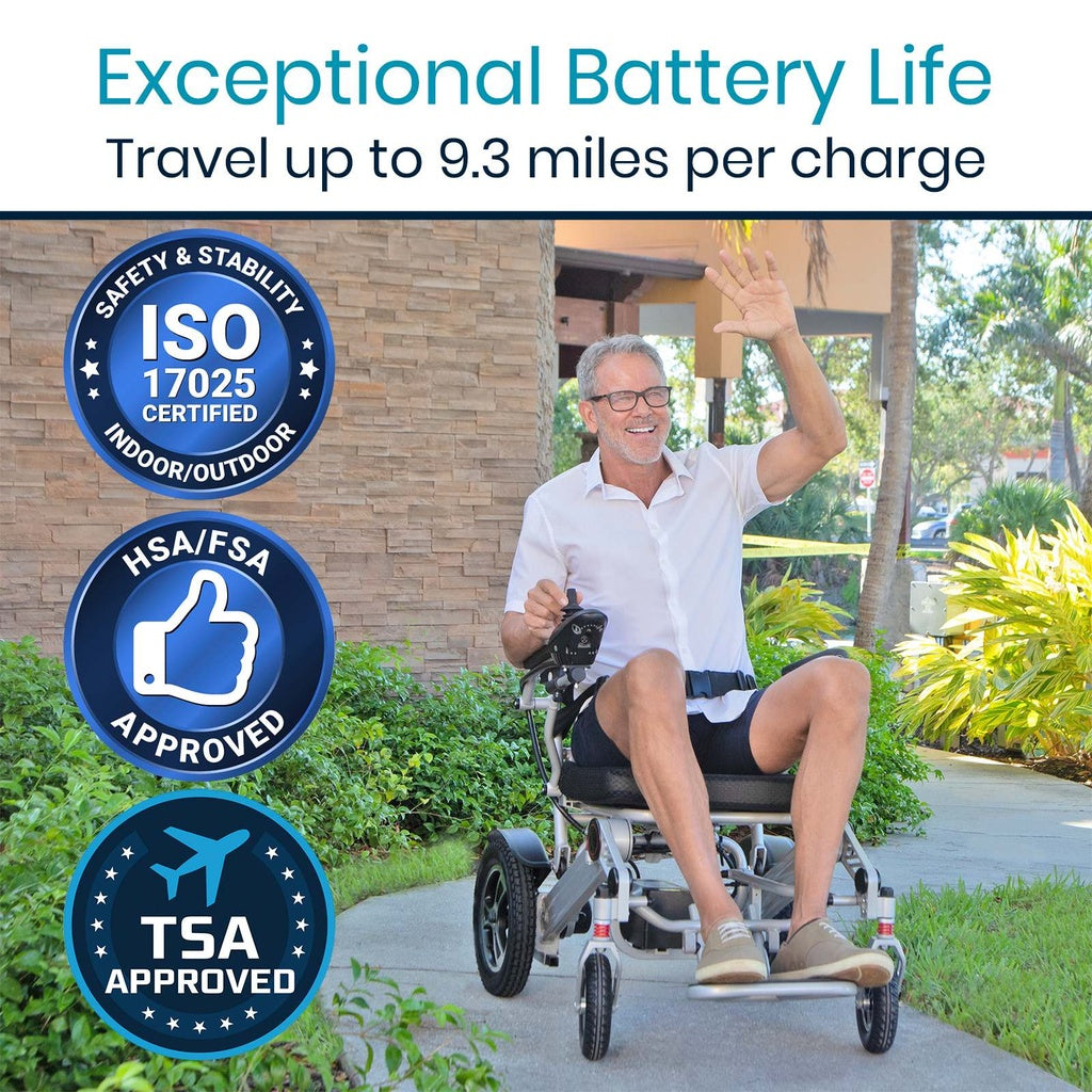 Vive Power Wheelchair long battery life