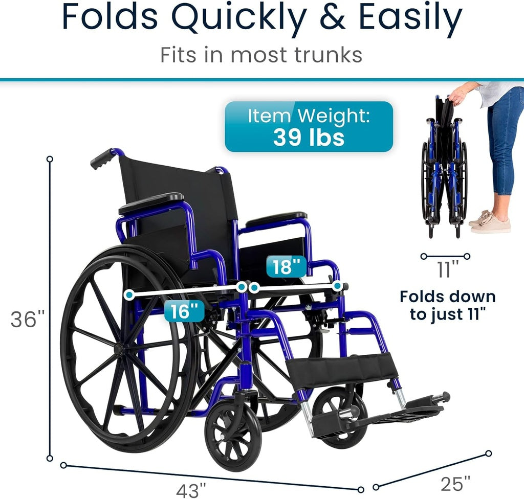 Core Manual Wheelchair folds easily