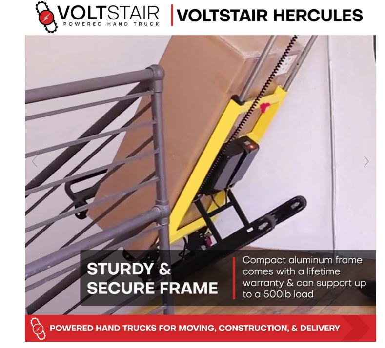 Voltstair Hercules Motorized Stair Climbing Hand Truck