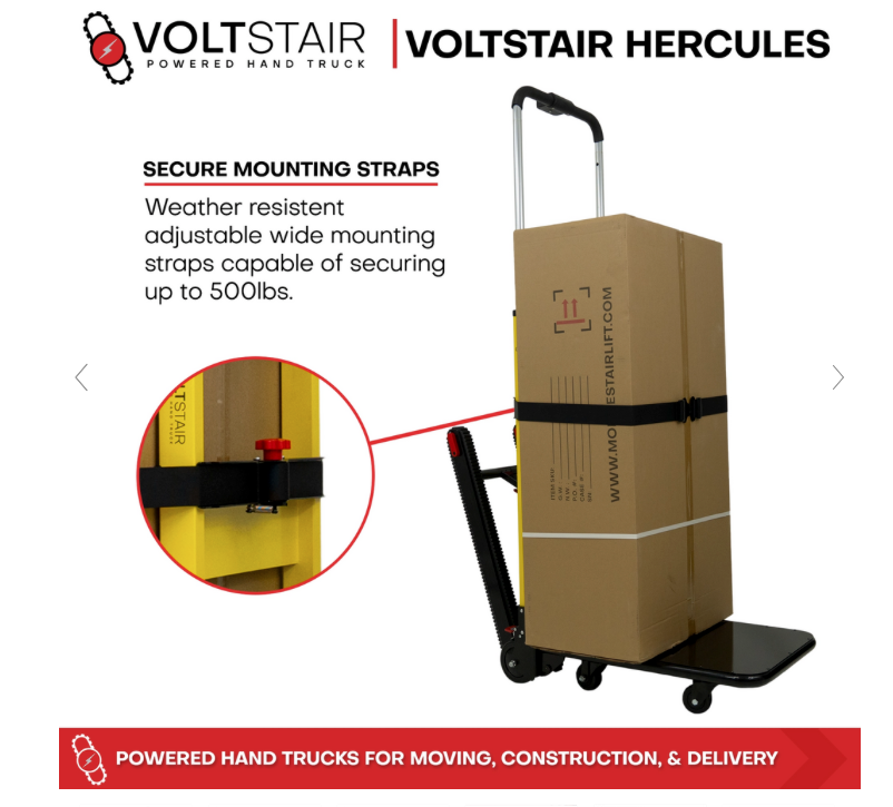 Voltstair Hercules Motorized Stair Climbing Hand Truck