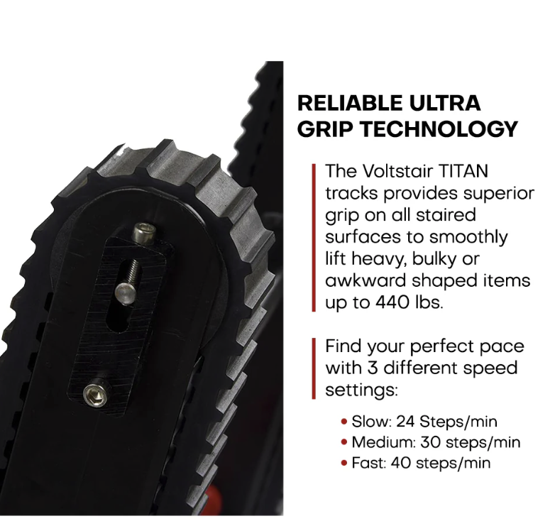 Voltstair Titan Motorized Powered Stair Climbing Hand Truck Dolly