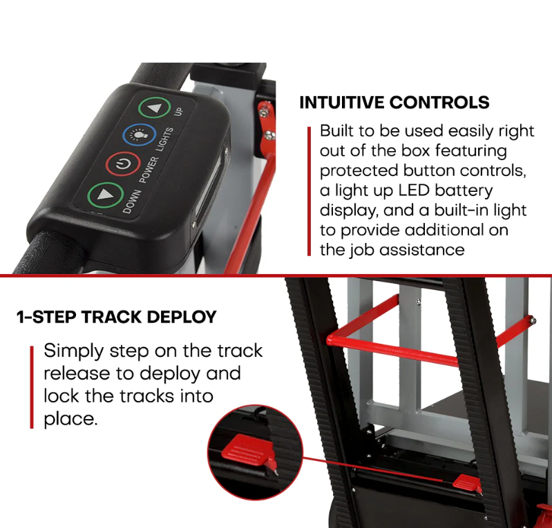 Voltstair Titan Motorized Powered Stair Climbing Hand Truck Dolly