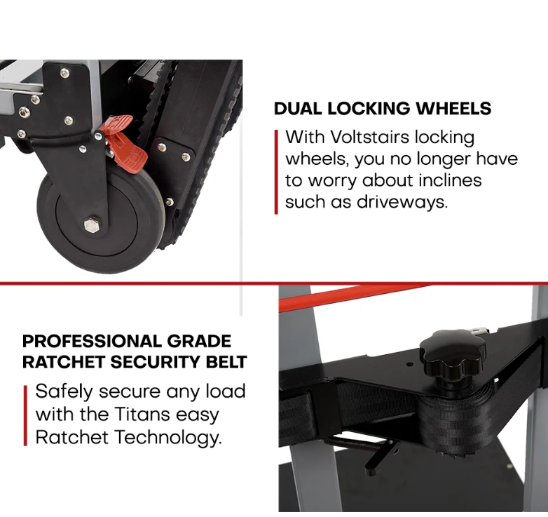 Voltstair Titan Motorized Powered Stair Climbing Hand Truck Dolly