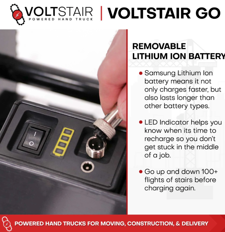 Voltstair GO Powered Motorized Stair Climbing Hand Truck