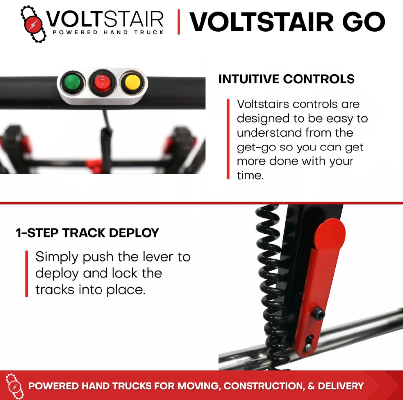 Voltstair GO Powered Motorized Stair Climbing Hand Truck