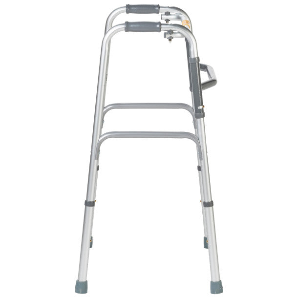 Silver walker with gray feet on a white background