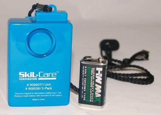 skil-care alarm with 9V battery