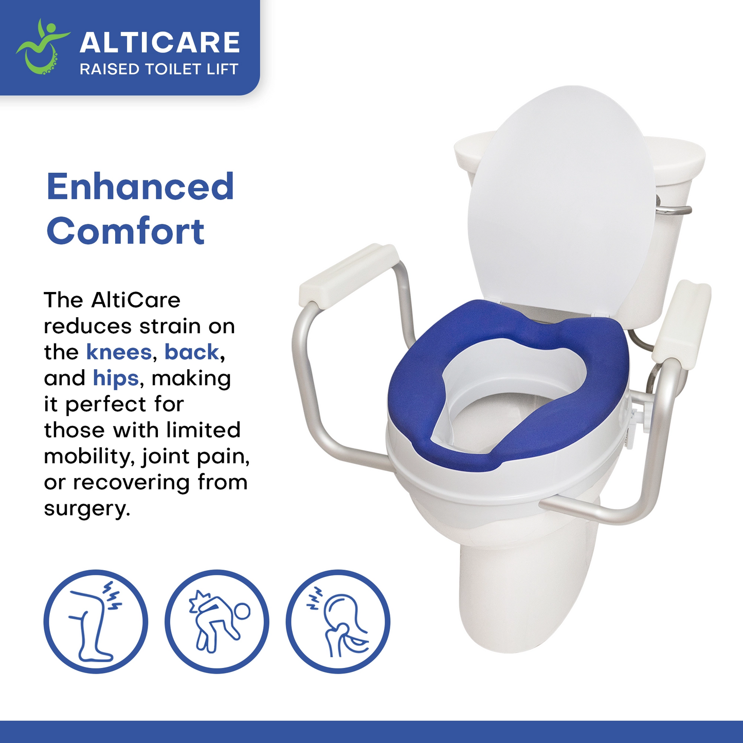 AltiCare 5” Raised Toilet Seat