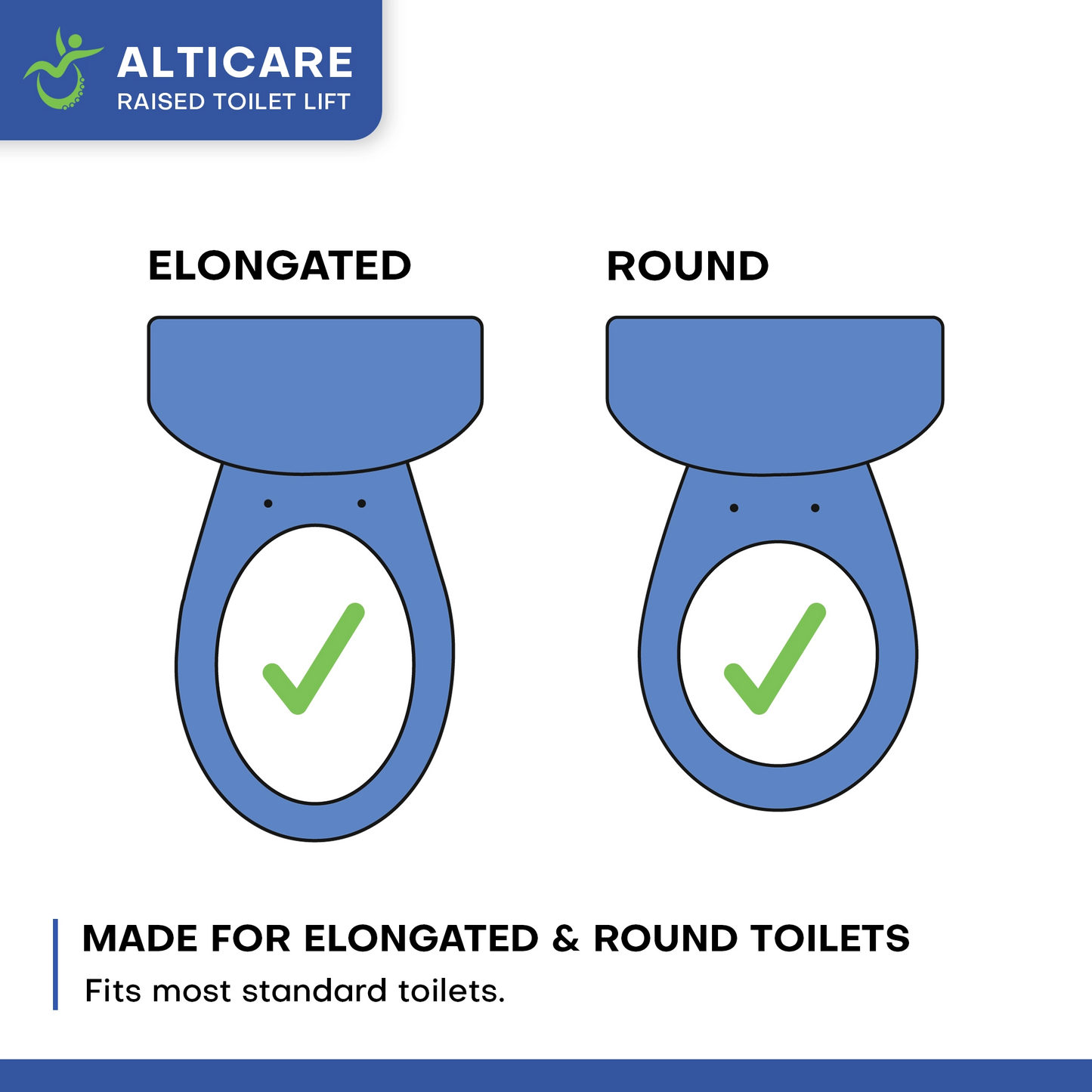 AltiCare 5” Raised Toilet Seat