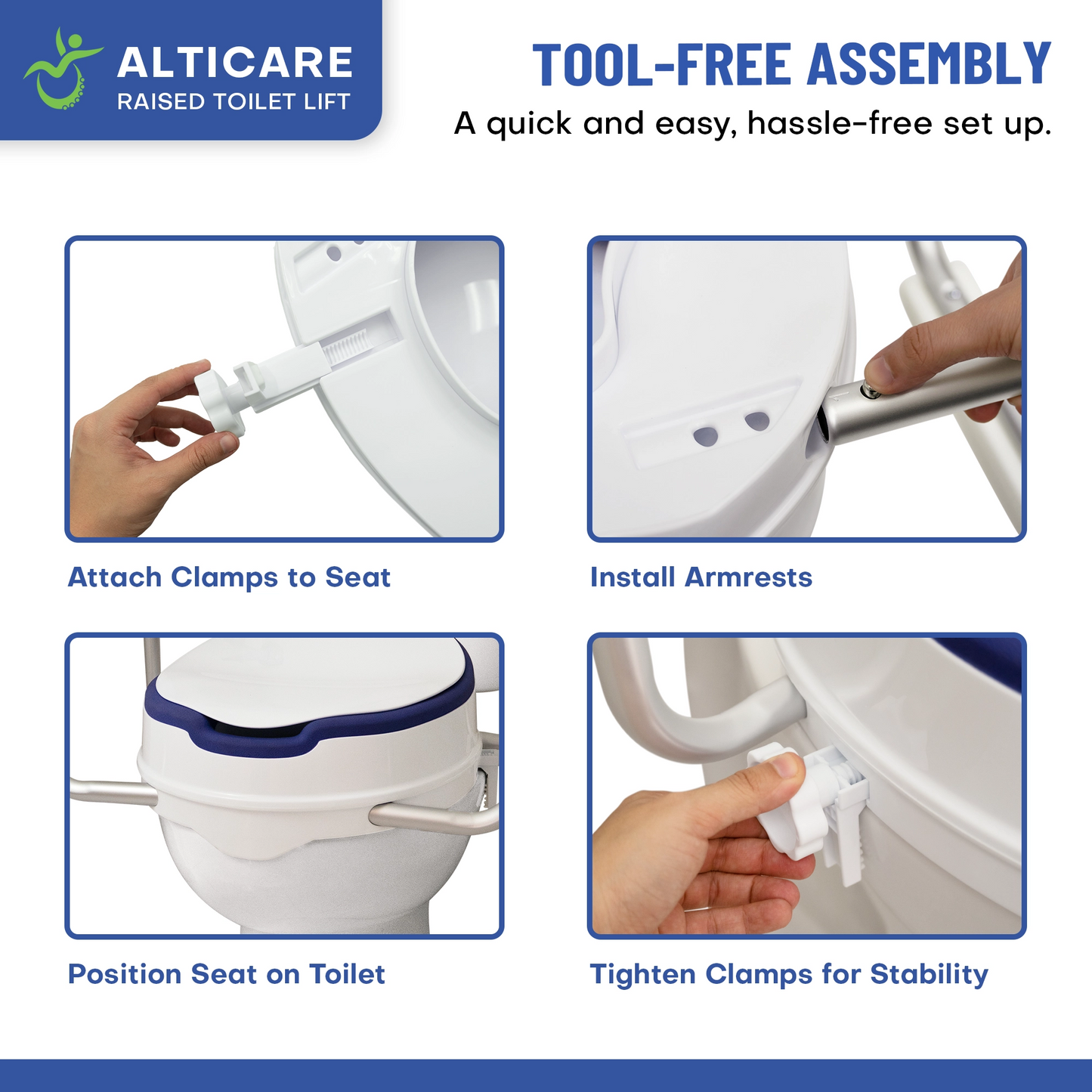AltiCare 5” Raised Toilet Seat