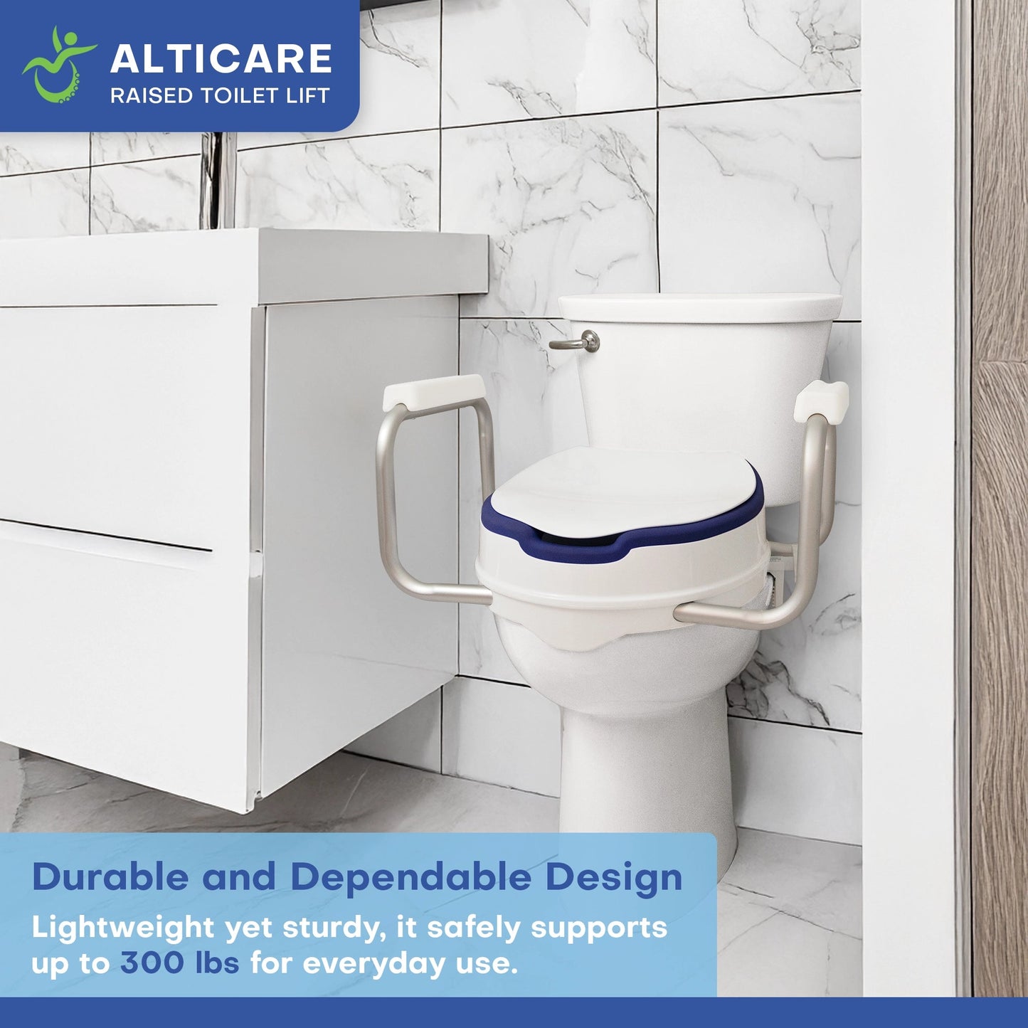 AltiCare 5” Raised Toilet Seat