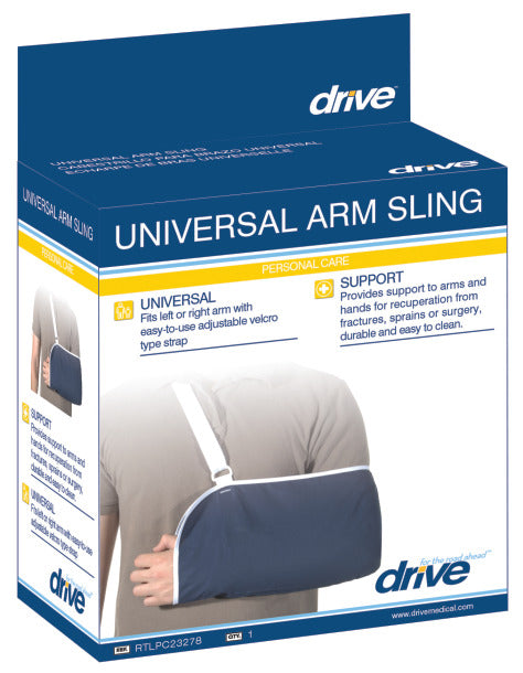 Box of Drive Medical Universal Arm Sling on a white background