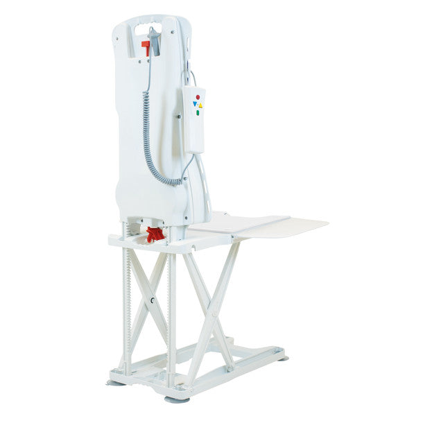 White medical lift chair on a white background