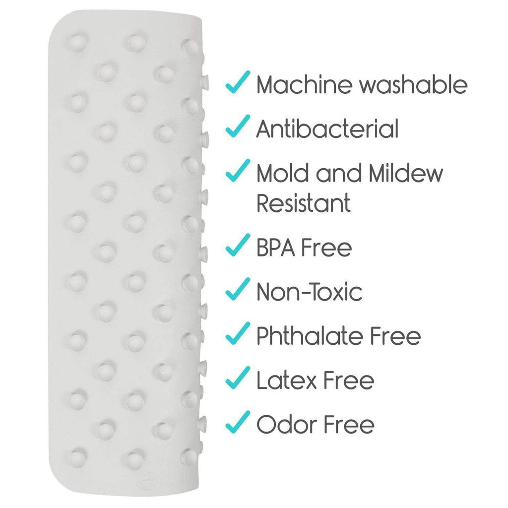 rolled up bath mat