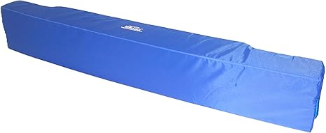 Blue wall and headboard protector with brand logo on a white background